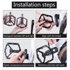 Road/Mountain Bike Pedals - 3 Bearings Bicycle Pedals - 9/16”