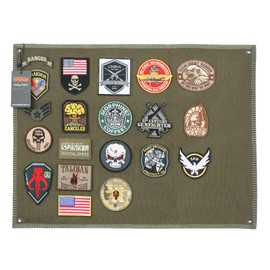 EXCELLENT ELITE SPANKER Tactical Patchs Display Board Foldable Military Patch Holder Panel (Ranger Green, L)