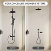 A725 Matte Black Handheld Shower Wall Connector – Drop Ell