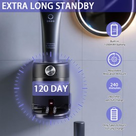 Toothpaste Squeezer, Bathroom Wall Mounted Electric Toothpaste Dispenser with Adjustable Toothpaste Dispensing Amount, Automatic Toothpaste Dispenser for Adults and Kids (Black)