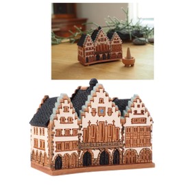 Ceramic Incense Cones | Room Decoration | Collectible Figure Miniature of the Original Roman House in Frankfurt | R253