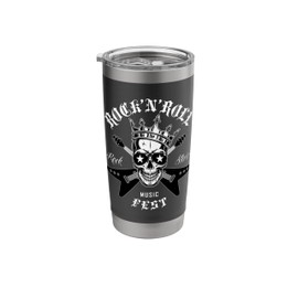 Rock & Roll Rocker Stars Music Fest Concert Stainless Steel Insulated Tumbler