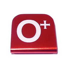 Morale Tags Blood Type O Hat Clip for Tactical Patch Caps (Red)