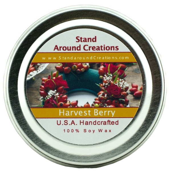 Stand Around Creations Soy Aromatherapy Candle - Scent: Cinnamon, Clove
