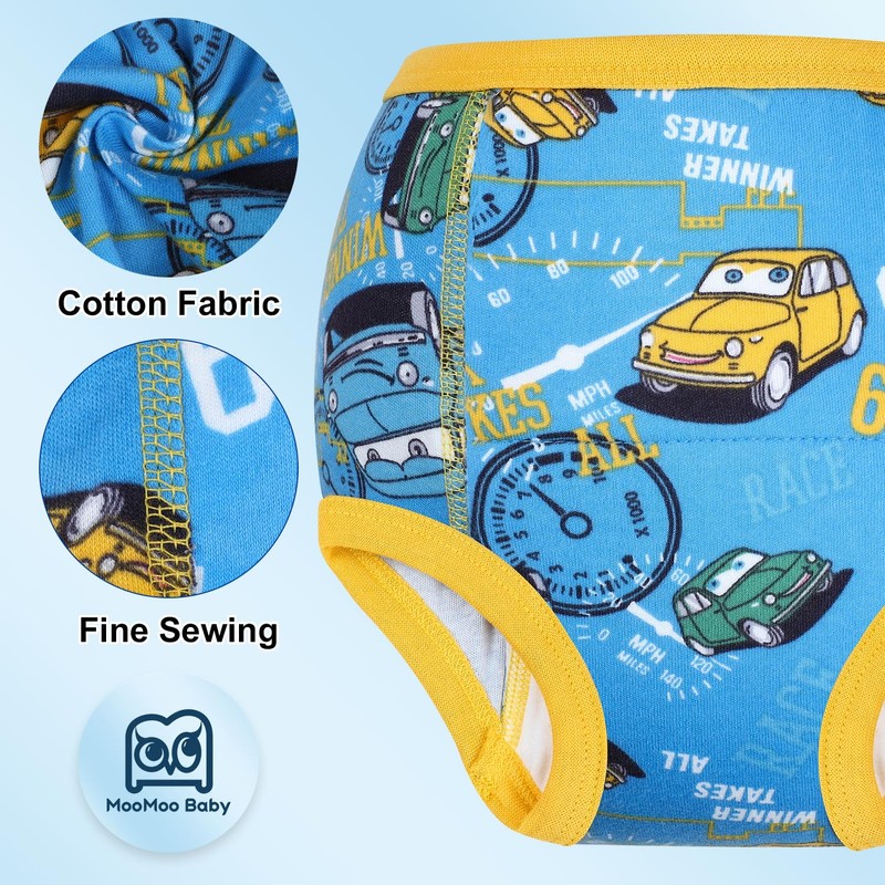 MooMoo Baby Training Underwear 10 Packs Absorbent Potty Training Pants