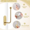 CroBlissful 2 Pcs Adhesive Curtain Holdbacks No Drill Curtain Holdbacks