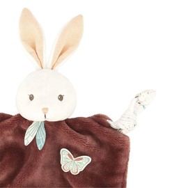 Kaloo - Plume - 26 cm Cinnamon Rabbit Comforter - Baby’s Ultra-Soft Toy - Develops Sense of Touch - Lovely Customisable Gift Box - 0 Months +, K214005