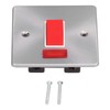 Wall Plate Switch Double Inlet Outlet 45A Air Conditioning Panel