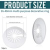 Pack of 50 Heating Pipe Rosette Pipe Covers, Folding Rosette
