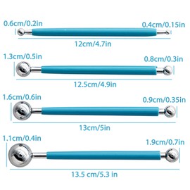 Concrete Countertop Caulking Tool, Metal Ball Tile Caulk Finishing Tool Used to Press The Tile Grout Coating for Bathroom Kitchen