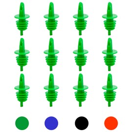 eHomeA2Z Free Flow Pourers Plastic Spouts Bar Snow Cone Supplies Ice Slushie (Blue, 12)