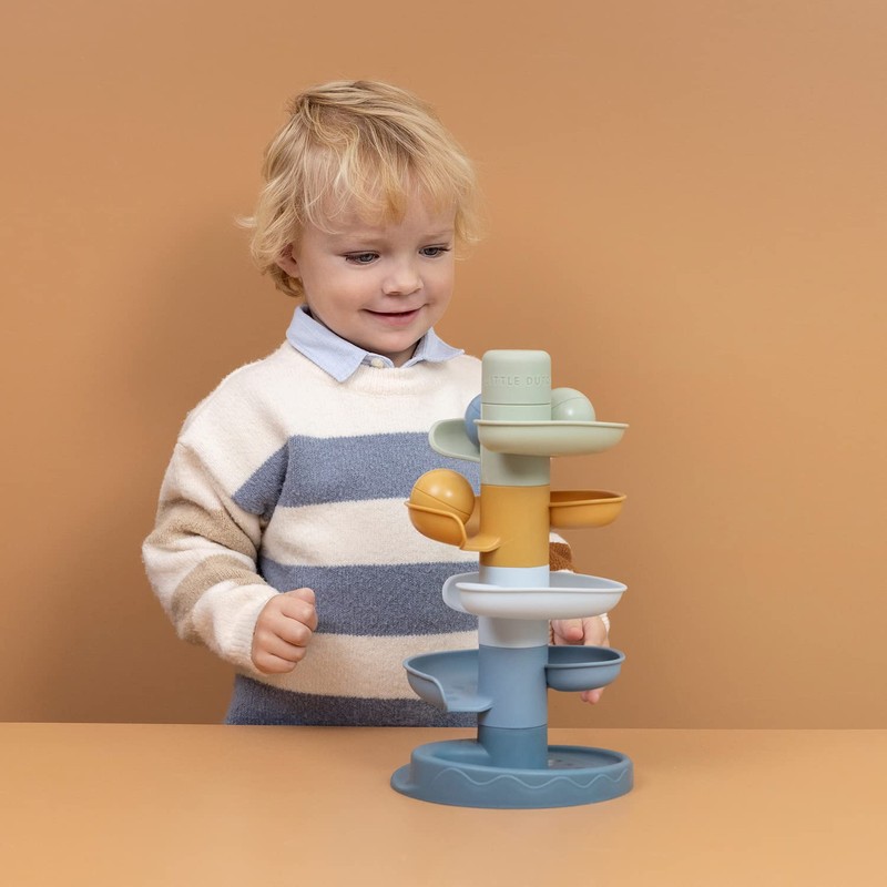 RUBO Toys Little Dutch 2007438 Marble Run with Rattle Balls
