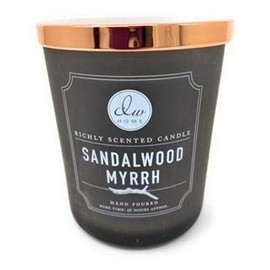 DW Home Sandalwood Myrrh RICHLY Scented Candle Large Double Wick 15.8 Ounces with Copper Lid