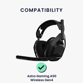 kwmobile 2 x Ear Pads Compatible with Astro Gaming A50 Wireless Gen4 Pads, Faux Leather Headphones for Over Ear Headphones