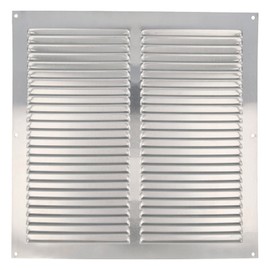 Amig - Square Premium Aluminium Grille | Air Vent Cover | for Wall, Sidewall and Ceiling | 11,8 x 11,8 Inch | Silver