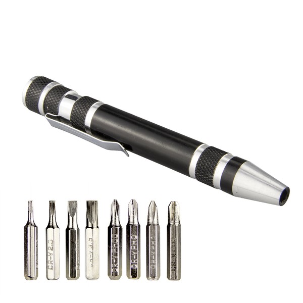 Swatom 8 in 1 Mini Screwdriver Set Pen Style Small