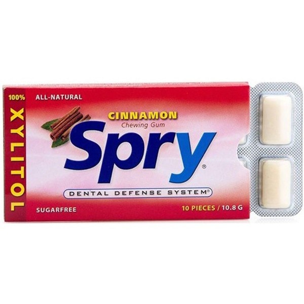 Xlear Spry Chewing Gum Cinnamon 10 Pieces