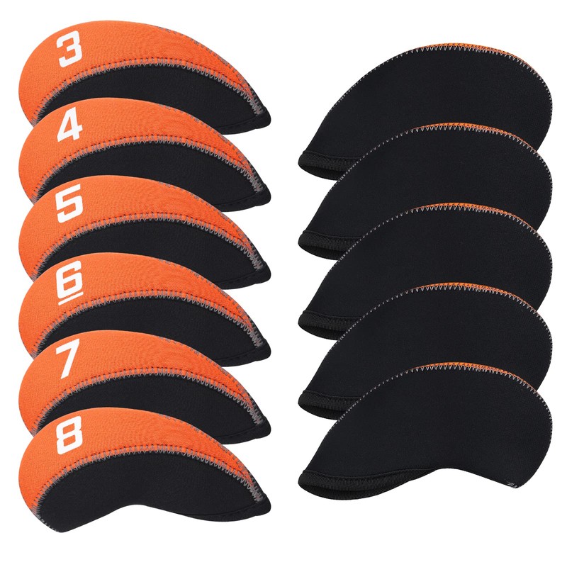 Golf Iron Cover Head Cover 11-Piece Set (3~9, P, A,