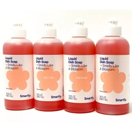 Smartly Liquid Dish Soap Smells Like A Blossom 10 Oz (4 Pack)