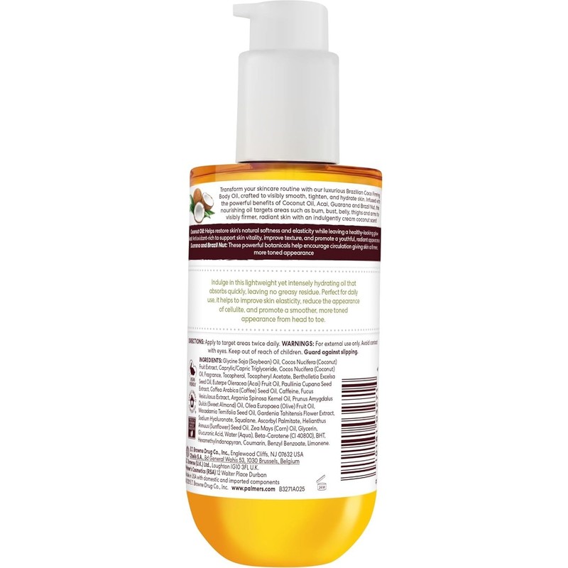PALMER'S Palmers Brazilian Coco Firming Oil 192ml