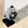 Novelty Draught Draft Excluder, Grey Cat Design Soft Micro Fleece
