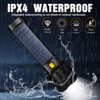 MVIOCS LED Flashlight Solar/Rechargeable, Powerful Flashlight Torch with 3 Modes,