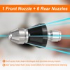 sourcing map Pressure Washer Sewers Nozzle 1/4" Quick Connect 5000