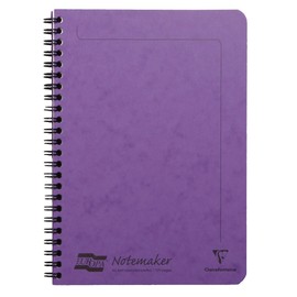 Clairefontaine - Ref 4854Z - Europa Notemaker Sidebound Notebook (120 Pages) - A5 Size, 90gsm Brushed Vellum Paper, Micro-Perforated Sheets, Lined Rulings - Lilac
