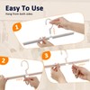 Clothes Hanger with 5 Clips and 5 Hooks Laundry Drying