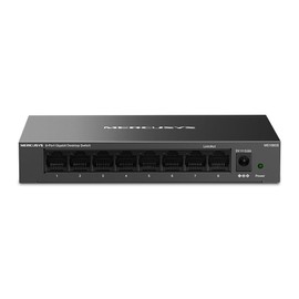 Mercusys MS108GS 8-Port Gigabit Network Switch, Unmanaged LAN Switch Network Switch, Plug and Play, Metal Housing, Fanless