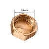 Brass Pipe Cap Lid 3/4" Female Brass Pipe Cap NPT