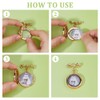 SUPERFINDINGS 2Pcs Bowknot Bouquet Photo Locket Charms Alloy Bridal Brooches