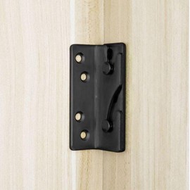 3.3-inch Bed Rail Bracket, 4 Pcs Black Iron headboard Bracket Frame Hardware Bed Hinge