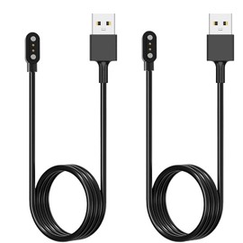 Acediar [2-Pack] 3.3FT Smart Watch Charger Magnetic USB Charging Cable for Letsfit Willful YAMAY SW023 ID205L SW021 ID205U ID205S SW025 Uwatch 3S