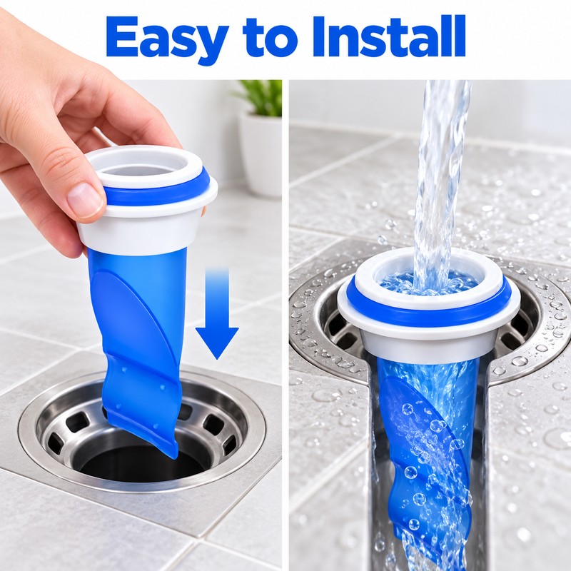 3-Pack One-Way Drain Valve Inserts for Sink & Floor Drains,