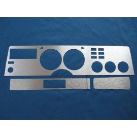 Mustang 1975-1978 Mustang II Brushed Aluminum Dash Insert Kit - Non Air