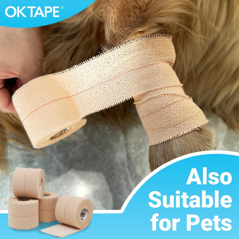 OK TAPE Elastic Adhesive Tape Bandage Tape Wrap - 4