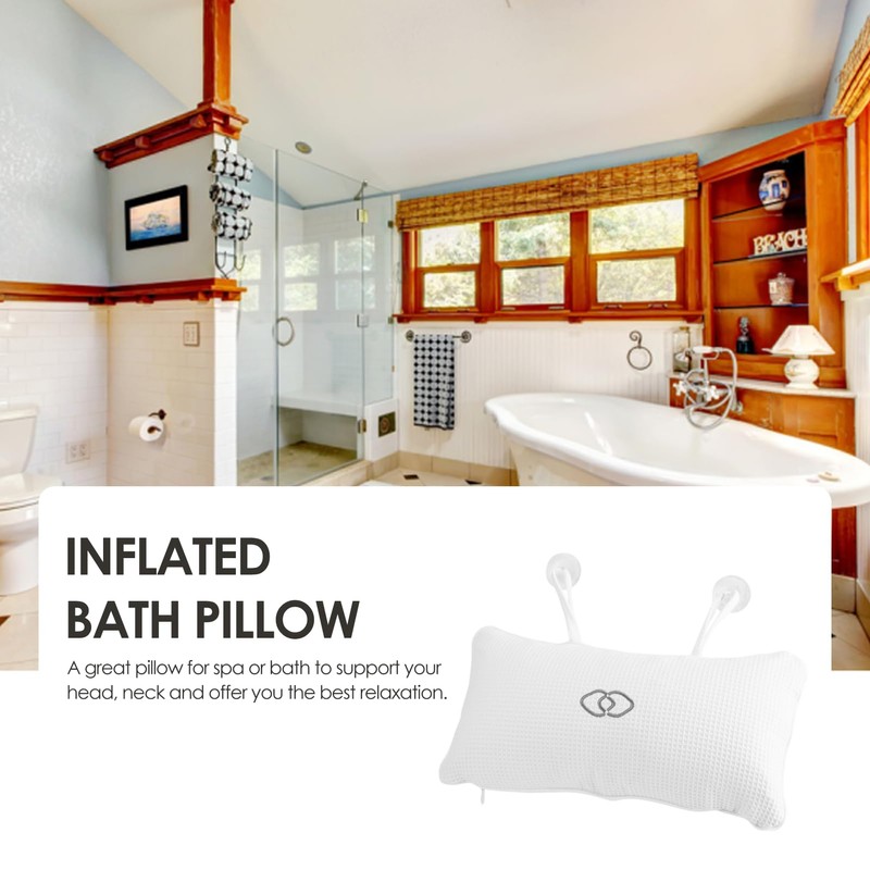Non Slip Bathtub Spa Pillow, Bath Tub Pillow Headrest Bath