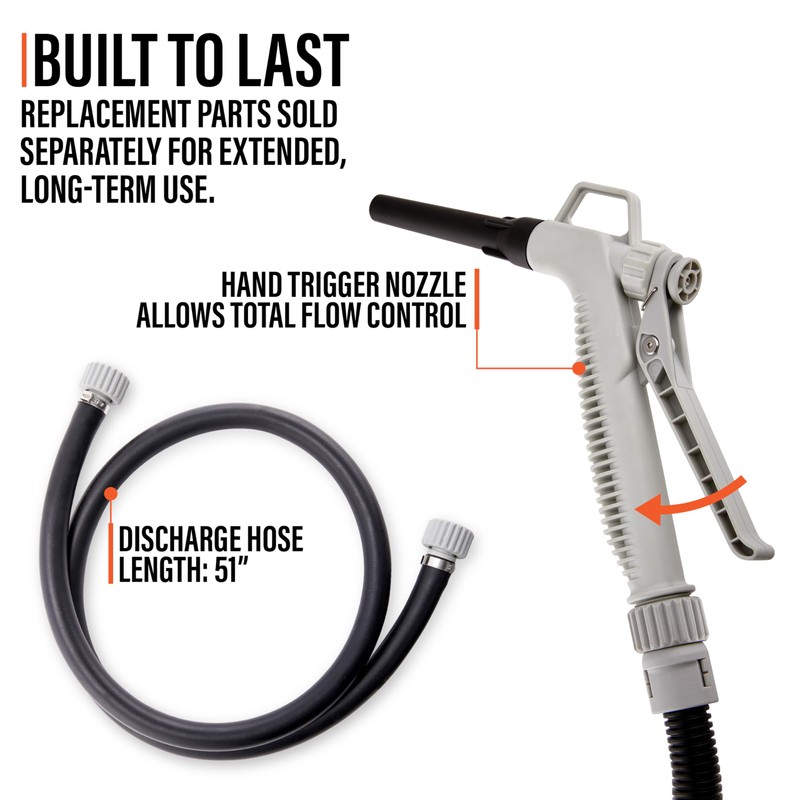 Automatic Fuel Transfer Pump with Nozzle for Quick Flow Control