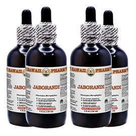 Hawaii Pharm LLC Jaborandi (Pilocarpus Jaborandi) Tincture Dried Leaf Liquid Extract, Jaborandi, Herbal Supplement 4x4 oz
