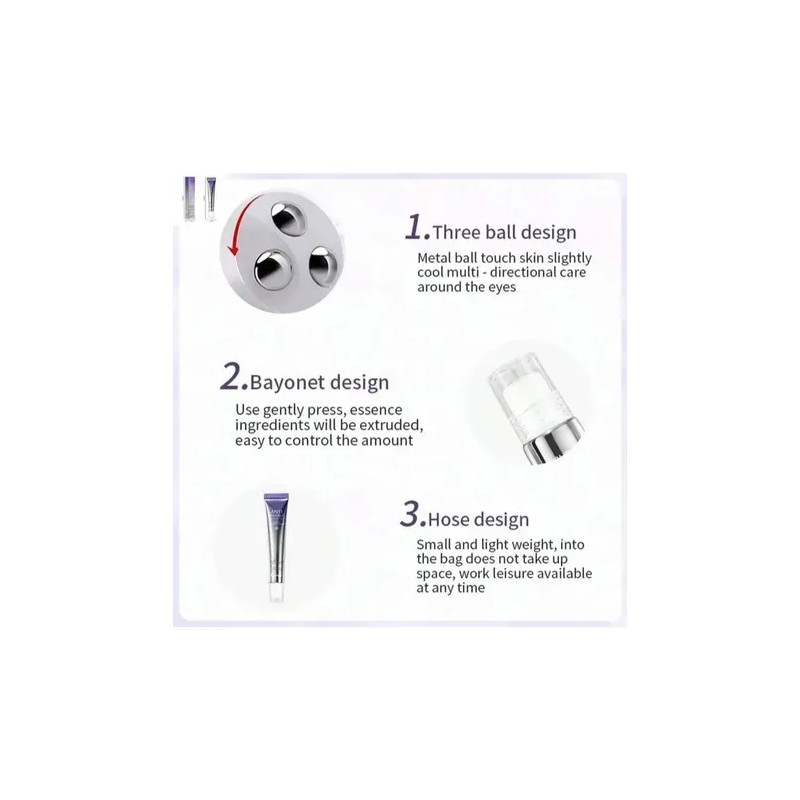 Crema Contorno Ojos Antiojeras Arrugas Rollerball Peptidos Todo Tipo De