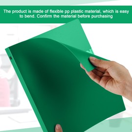 Skyygemm 36 Pcs 1 Inch 3 Ring Plastic Binder Flexible Binders Bulk Fits Letter Size 8.5'' x 11'' Paper Holds up to 225 Sheets with 1 Pockets Versatile Binder for School Office Home (Green)