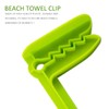 BEIIEB 7 Pack Towel Clips with 1 Organizer Bag, Beach