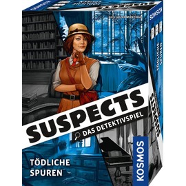 Kosmos 682897 Suspects - Deadly Tracks, The Detective Game, Crime Game, Board Game as Crime to Determine, Solve Murder Case from 12 Years for 1-5 People