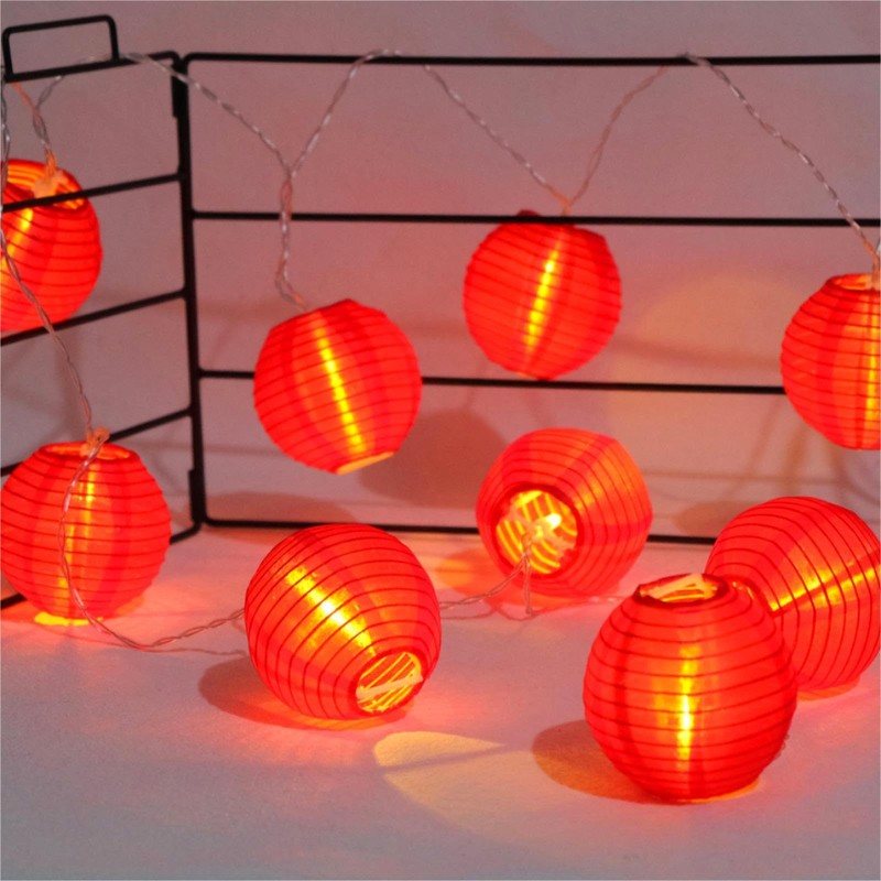 Chinese New Year Decorations 2026 Chinese Lanterns Lights 9.4Ft Lantern