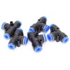 50Pcs 3‑Way Pneumatic Connector Quick PU Tube Hose Push in