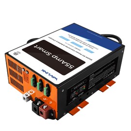 WAVLINK 55 Amp RV Power Converter, 120V AC to 12V DC Battery Charger with 3 Smart Charging Modes, 13V-16.5V Adjustable Operating Range, Multi-Stage Charging