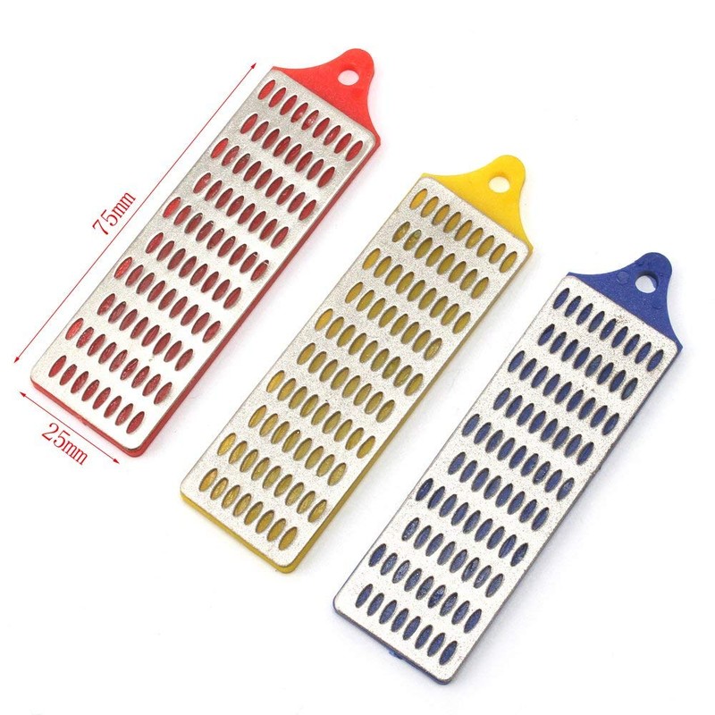 tooloflife 3PCS Diamond Stone Sharpening Set Sharpen Stone Sharpener Whetstone