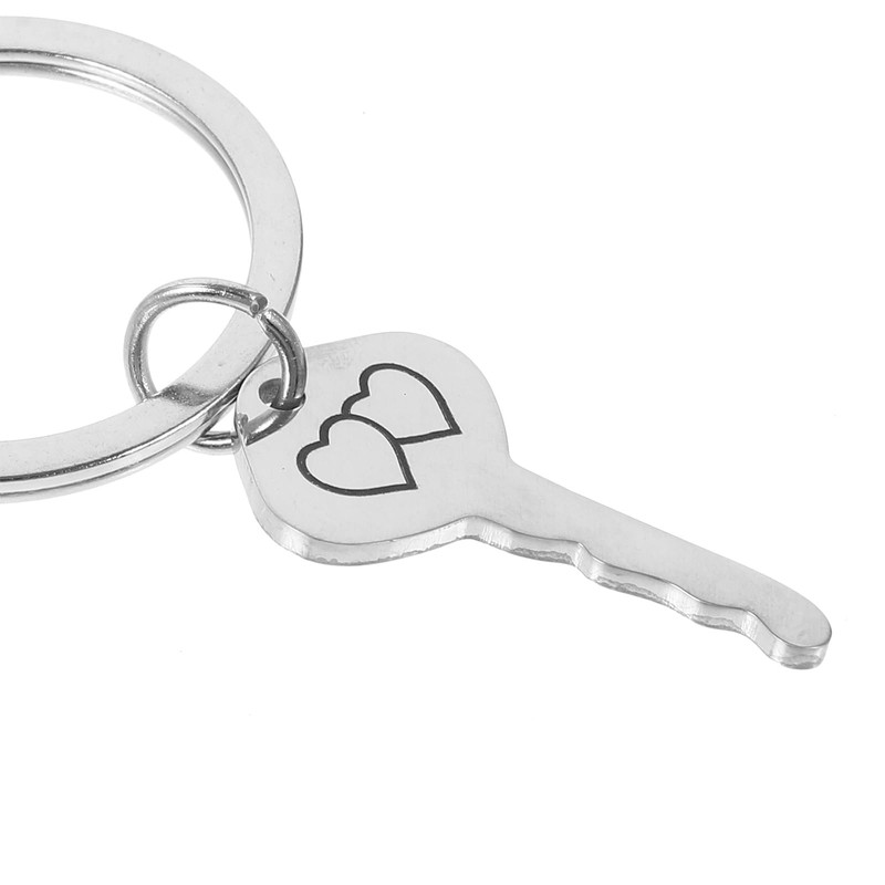 TENDYCOCO Cute Matching Heart Shape Couple Lovers Key Ring Pair