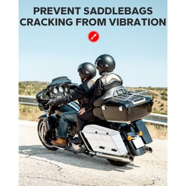 Amazicha Rubber Mounts Support Cushion Hard Saddle Bags Saddlebag Fit for Harley Touring Street Glide Electra Glide Road Glide Road King 1996-2013